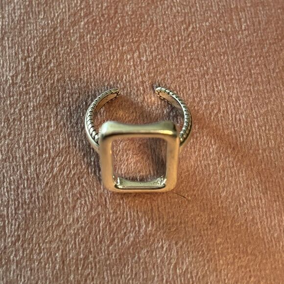 The big rectangle ring in 925 silver - Picture 5 of 10